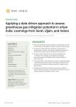  Applying a data-driven approach to assess  greenhouse gas mitigation potential in urban India: Learnings from Surat, Ujjain, and Indore
