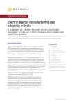 Electric-tractor manufacturing and adoption in India