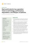 Real-world electric bus operation:  Trend in technology, performance,  degradation, and lifespan of batteries