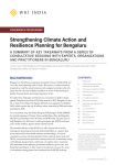 Strengthening Climate Action and Resilience Planning for Bengaluru