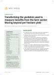 Transforming the yardstick used to measure benefits from the farm sector: Moving beyond per-hectare yield