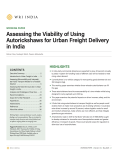 Assessing the Viability of Using Autorickshaws for Urban Freight Delivery in India