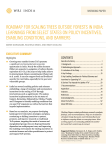 ROADMAP FOR SCALING TREES OUTSIDE FORESTS IN INDIA: LEARNINGS FROM SELECT STATES ON POLICY INCENTIVES, ENABLING CONDITIONS, AND BARRIERS 