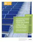 Implementing Demand Aggregation for Rooftop Solar Systems in Micro, Small, and Medium-Sized Enterprise Clusters 