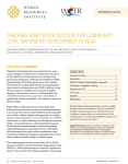 TRACKING ADAPTATION SUCCESS FOR COMMUNITY LEVEL WATERSHED DEVELOPMENT IN INDIA