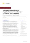 Resilient, Equitable Housing, Opportunities and Urban Services (REHOUSE) India Convening