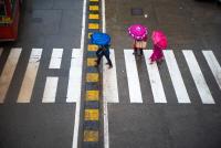 People crossing the road