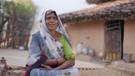 Shakuntala Singh at her home in Dandi village, Sidhi district, Madhya Pradesh. Photo by WRI India. 