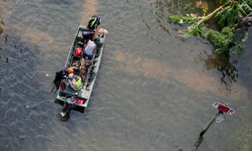 Escapees from hurricane flooding. (Flickr/SC National Guard)