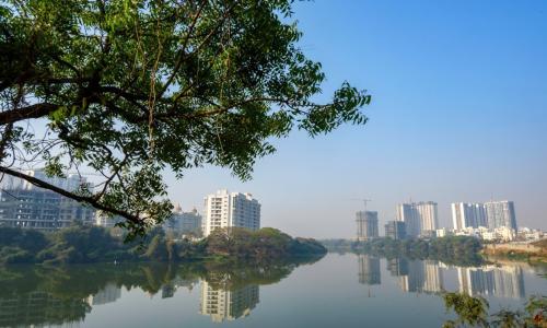 A thriving water body amidst a city. Photo by Shutterstock