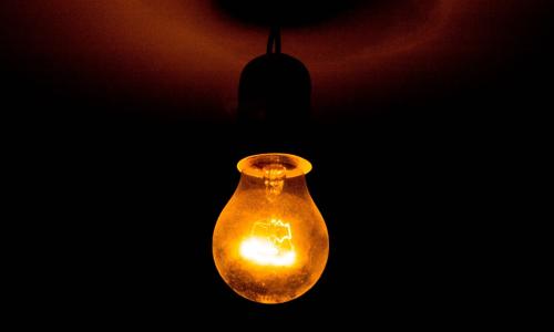 light glowing ceiling flame