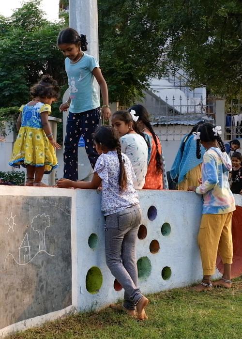Kids Playing in a Park